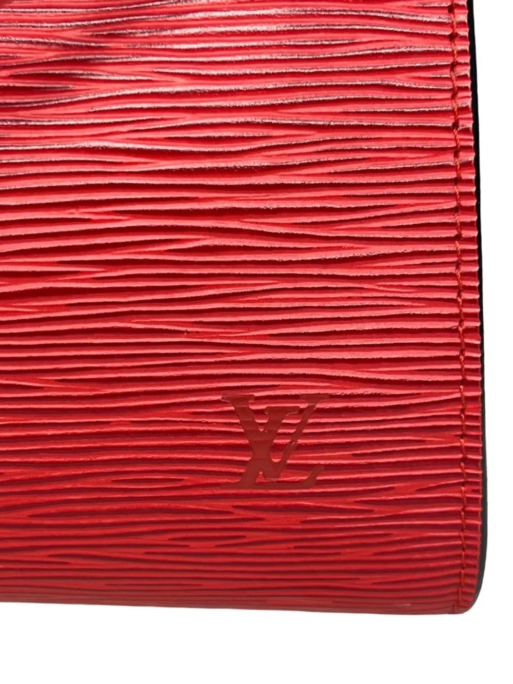 Louis Vuitton Pochette Accessoires Red Epi Leather Shoulder Bag 1998